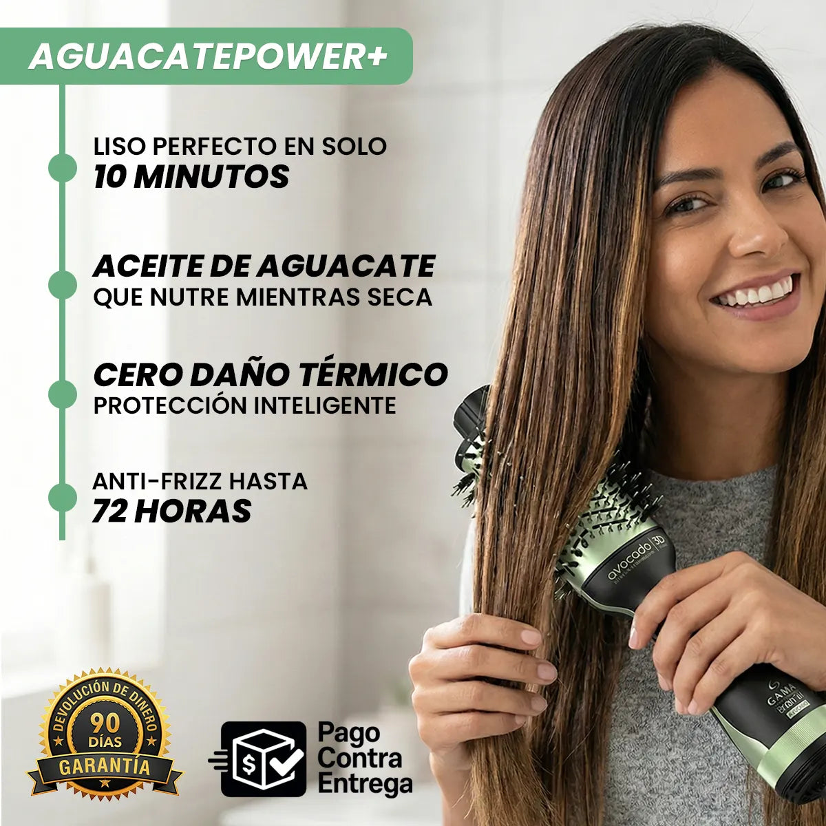 AguacatePower+ | Cepillo Secador 5-en-1